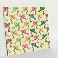 HTP 傳統花紋瓷磚 K1252 1000601 松樹紋 植物紋, 1個