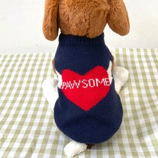 Caniche 天使品質狗狗針織衫, 海軍藍