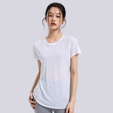 C.O.B 女款輕量寬鬆版型後開衩罩衫短袖T恤
