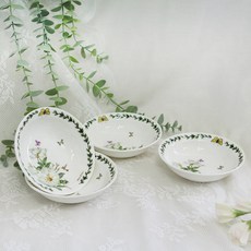 Royal Essex 木蘭骨瓷圓形淺盤 直徑13cm, 混色, 4個