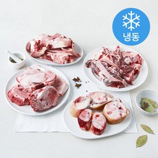 전통참한우 보신 사골 2kg + 꼬리 1kg + 우족 1kg + 잡뼈 2kg 탕용 세트 (냉동), 1세트, 6kg