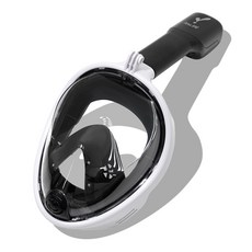 It's Life 第二代全罩式浮潛面鏡 白色 黑色 L~XL