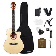 Cantavil Allie 70 入門款民謠吉他全配包, 原木色, 1個, ALLIE-70