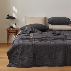 maatila Doze 60支高密度純棉換季夏季薄被, 炭灰色