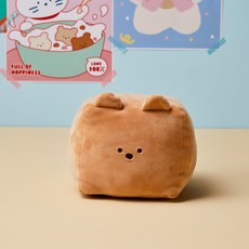 버터 미니 버터곰 큐브쿠션, 브라운