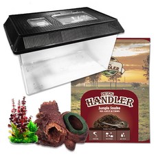PET'S HANDLER 爬行動物叢林套組珍寶, 珍珠黑, 1組