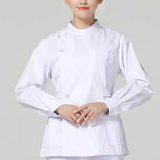 언헤브 심플 긴팔 깔끔한 간호사복 상의