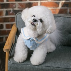 AMYLOVESPET 寵物水手背心, 天藍色