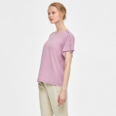 mulawear 女款肩扣設計短袖上衣 MWSBTS114