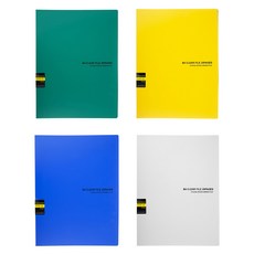 ECO Chungwoon 彩色透明文件夾 B4 20頁, 隨機出貨, 4個