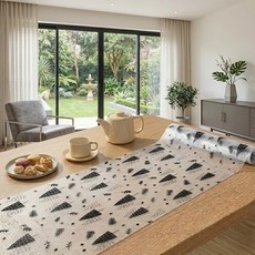 Souplace 可裁剪防水深色餐墊 S261-0423T130, TYPE 1, 1個, 30 x 120 cm