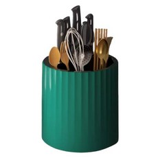 Seliving 可旋轉瀝水刀座, 綠色, 1個