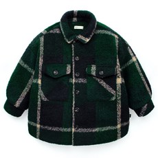 PETiTE mieux 冬季格紋絎縫外套 EMHCU04