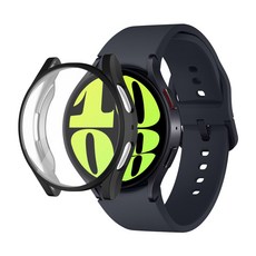 SPACE SHIELD Galaxy Watch 6替換全包覆保護殼 44mm, 黑色