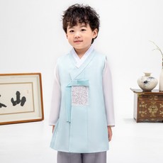 金童男雲方布韓服百子+短裙+褲子套裝 AM213