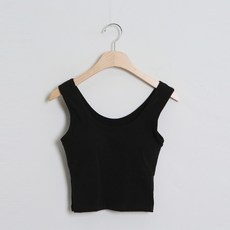 여성용 면 스판 브라캡 나시