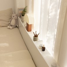 lassem DIY 床邊縫隙收納櫃 400 標準型 IH24133, 白色