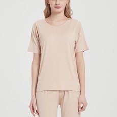 圓領短袖哺乳上衣