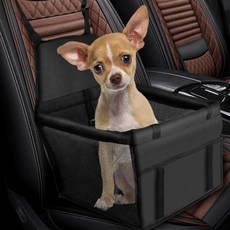 寵物牛津材質車用安全座椅, 黑色的, 1個