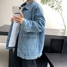 LUNA GLAM 孕婦丹寧加絨外套 vno481