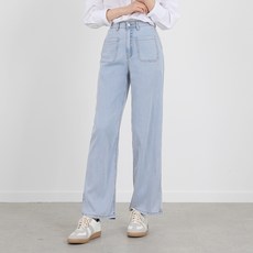 인비비드 여성용 실버스카이 히든 밴딩 워싱 데님 청바지 숏 G06D17_ij5514