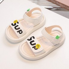 Kkokkomashu 兒童笑臉徽章夏季涼鞋 kd3652