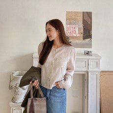 이블렛 제이스타일 아엘브 실키 비스코스 블라우스