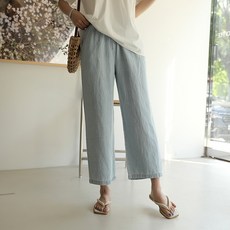 BBAE BBAE 女款亞麻混紡9分牛仔褲