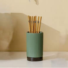 Mondspot 陶瓷圓形瀝水廚房餐具筒 ONE SIZE YY57220, 1個, 綠色