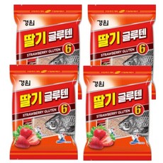 경원산업 딸기 글루텐6 떡밥, 4개