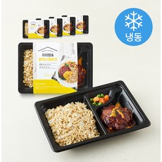 바르닭 바른도시락 귀리밥 & 함박스테이크 (냉동), 200g, 5개