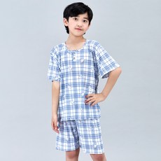 폭스클럽 마린 통기성 냉감 반팔 잠옷 상하의 세트