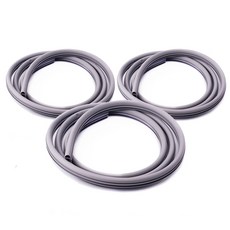 WIND KEEPER TPV 前門隔音防風成型橡膠墊圈 B 型灰色 11mm x 18mm x 2.1m, 3個