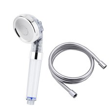 Daily Friends Happy Darling 水壓上升3段可調浴室水龍頭3WAY過濾花灑頭+軟管2m套組, 1套