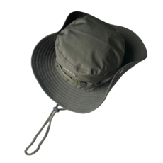 Doodle Cat 寬帽簷登山釣魚時尚帽, 卡其色