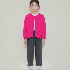 아이러브제이 아동용 JC006 베이직 크롭 가디건