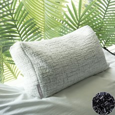 Sarang Yegam 晴朗療癒熟睡生物晶片枕頭, 白灰色, 1個