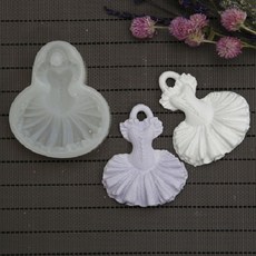 ANGLE THING 附掛勾矽膠模具 1孔 2入, 芭蕾舞衣