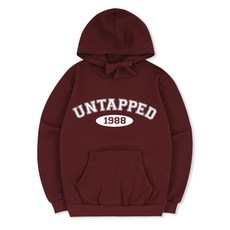 UNTAPPED 男士大尺碼復古風刷毛連帽T恤