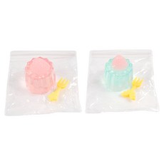포포팬시 핑크젤리 딸기쮸 말랑이 슬라임 80g, 랜덤발송, 2개