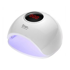 72W UVLED Star 5 凝膠燈, 白色的, 1個