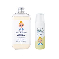 Little Glam Girls 茉莉沐浴粉+泡泡潔面慕斯 雪松香, 1組