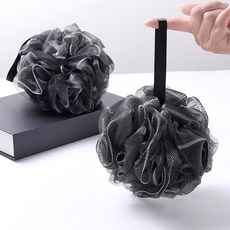 모나코올리브 거품풍성 더블사이즈 샤워볼, 블랙, 1개입, 2개