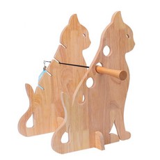 貓咪木質玩具架 SP364, 單一顏色, 1個