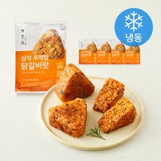 바르닭 삼각주먹밥 닭갈비맛 (냉동), 100g, 5개