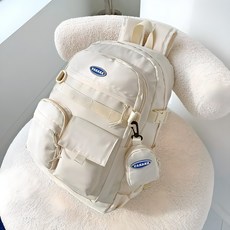 FROMHEAVEN H872 學生休閒後背包, 象牙白