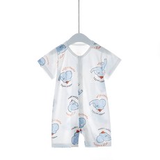 STARDOOR 嬰幼兒夏季全開扣可愛短袖連身衣