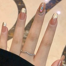 마켓감성 더퀸 컬렉션 네일 팁, no 8, 2개