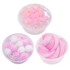 ARTNISM 粉紅史萊姆DIY製作 120ml 3件組, 櫻花款+桃子款+粉紅果醬款