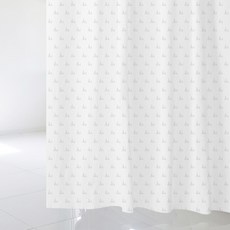 北歐風格浴簾 sc895+不鏽鋼掛鉤 12入+窗簾掛桿 白色, 混色